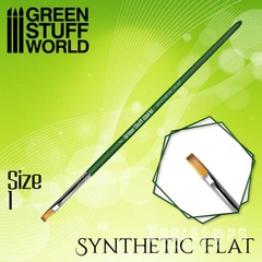 GREEN SERIES Synthetic Flat Brush Size 1