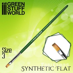 GREEN SERIES Synthetic Flat Brush Size 3