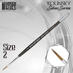 SILVER SERIES Kolinsky Brush - Size 2