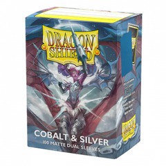 Cobalt & Silver - Matte Dual Sleeves - Standard Size
