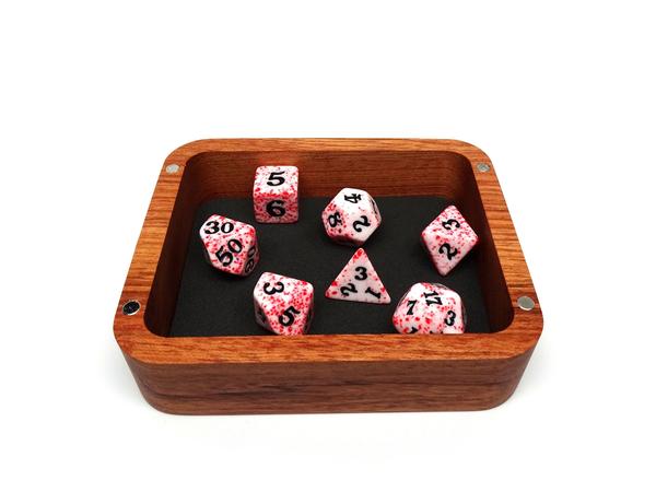Rosewood Dice Case - Plain Design