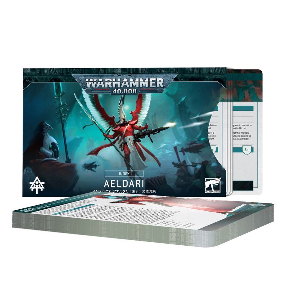 WARHAMMER 40K INDEX CARDS AELDARI