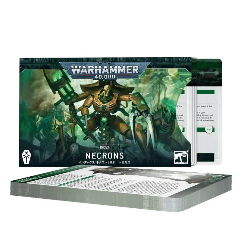 Warhammer 40,000 Index Cards Necrons