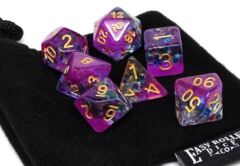 Frozen Purple with Stars - Gold Font - 7 Piece Set
