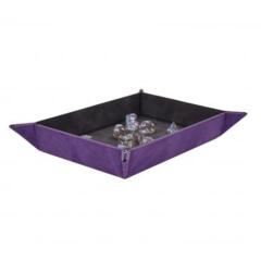 Suede Foldable Dice Tray - Amethyst