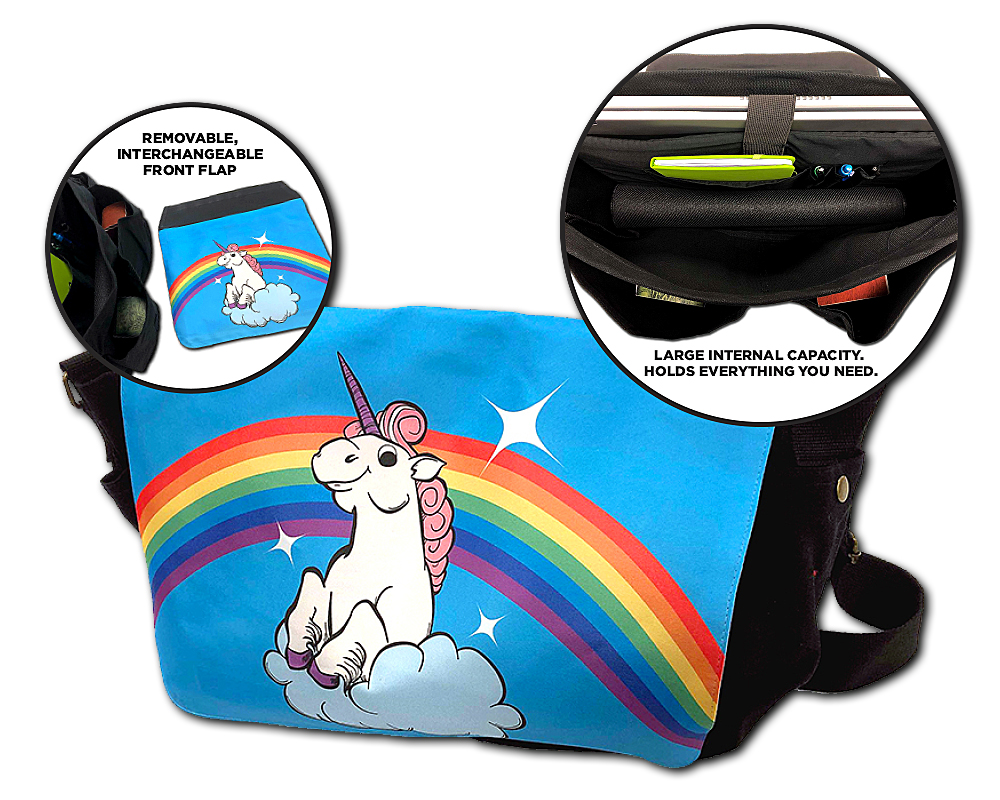 MESSENGER BAG - RAINBOW UNICORN