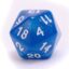 10 Piece Polyhedral Dice Set - Blue Frost