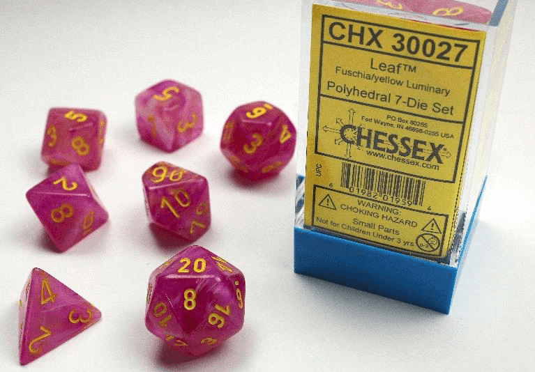 CHX 30027 - Leaf Fuschia/Yellow 7-Die Set