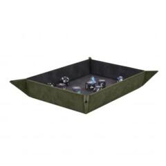 Suede Foldable Dice Tray - Emerald