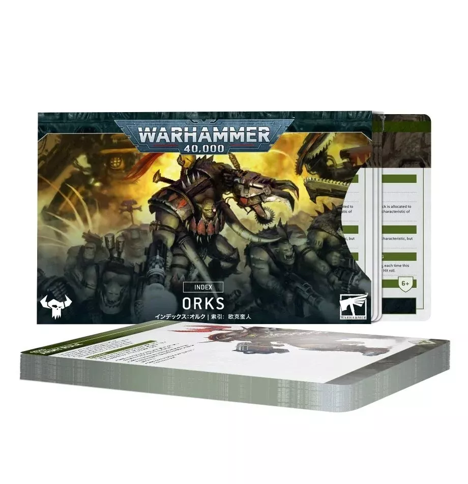 Warhammer 40k Index Cards ORKS
