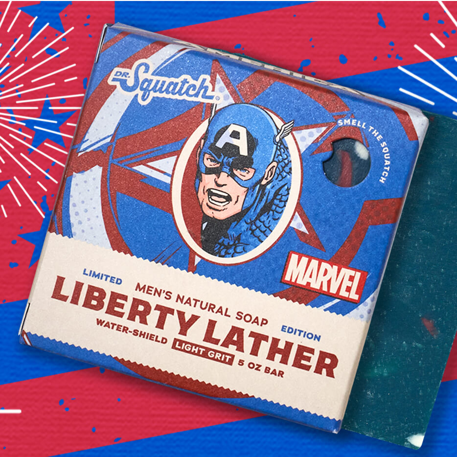 Dr Squatch Bar Soap Liberty Lather