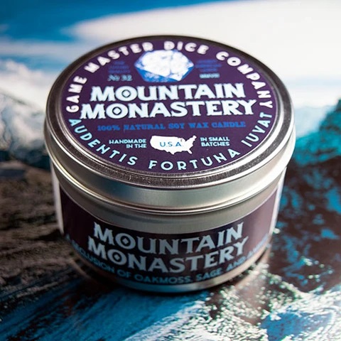 Mountain Monastery Gaming Candle - 8oz.