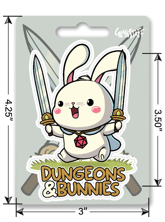 Dungeons and Bunnies Vinyl Sticker