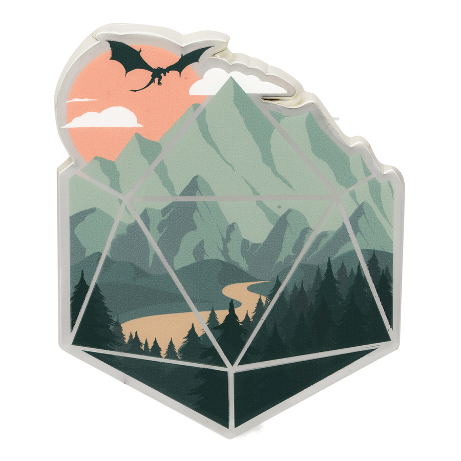 Scenic D20 Enamel Pin