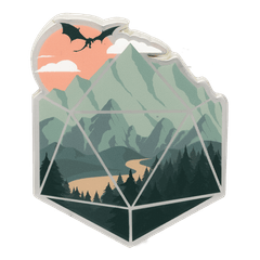 Scenic D20 Enamel Pin