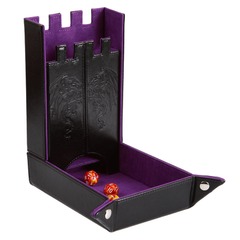 Forged Draco Castle Dice Tower & Dice Tray PURPLE