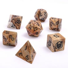 Dragon's Hoard Gemstone Dice Set - Jasper