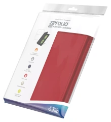 Ultimate Guard Zipfolio 160 8-pocket Xenoskin (UGD010355) - RED