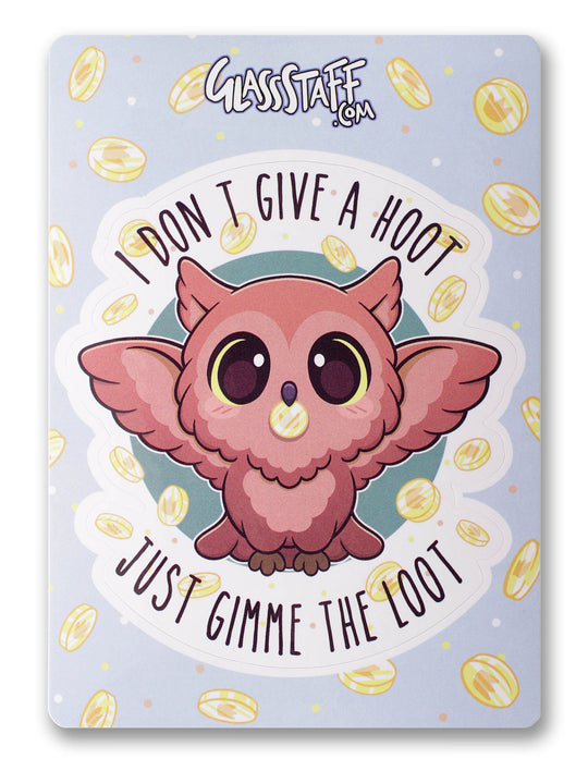 I Dont Give a Hoot Vinyl Sticker