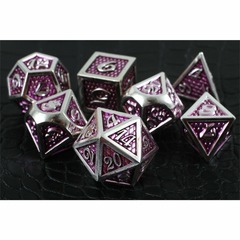 Amethyst Dragon Set of 7 Metal Dice Set