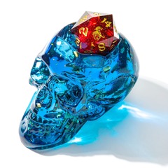 D20 Skull Holder - Blue