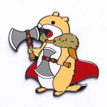 Quest's Reward Fine Art Pin - Wyatt Rumblepelt Prairie Dog Barbarian