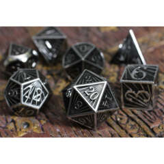 Deco Black Metal RPGDice Set