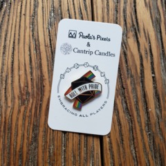 Cantrip Candles: Roll with Pride Pin