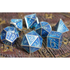 Deco Ice Metal RPG Dice Set