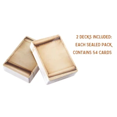 Blank Dry Erase Card Deck  - Pack of 2 decks of 54 cards