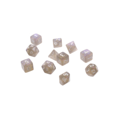 Eclipse 11 Piece Dice Set Smoke Grey