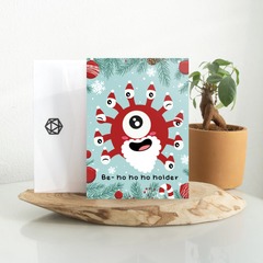 Be-ho ho ho-holder Holiday Greeting Card