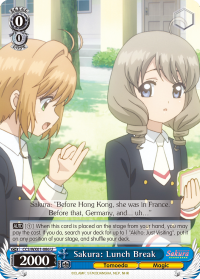 CCS/WX01-086 U  Sakura: Lunch Break