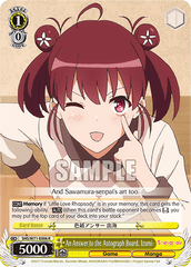 SHS/W71-E006 R  An Answer to the Autograph Board, Izumi