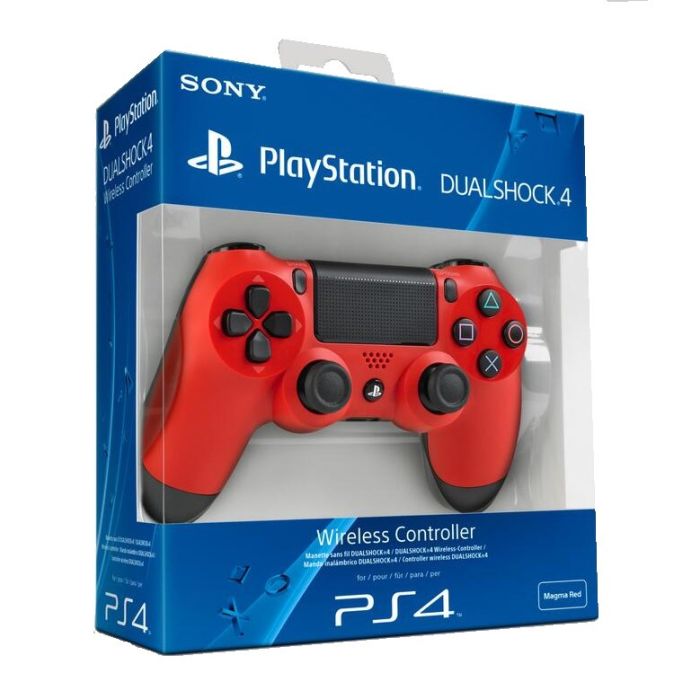 Sony Playstation 4 Wireless Controller Magma Red Video Game Accessories Treasure Chest Games
