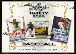 2023 Leaf Trinity Baseball Box (6 cards)