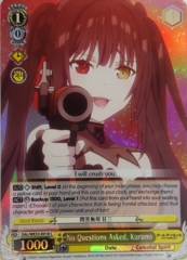 DAL/WE33-E018 C No Questions Asked, Kurumi - Foil