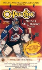 2002/03 Upper Deck O-Pee-Chee Blaster Box