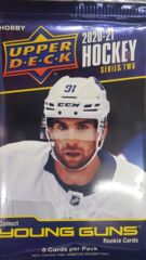 2020/21 Upper Deck Series 2 Hockey Pack (8 Cards)