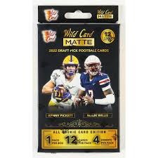 2022 Wild Card Matte Draft Pick Football Premium Hanger Box (1 pack)