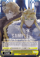 FGO/S87-E004 R  Unwavering Loyalty, Gawain & The Lion King