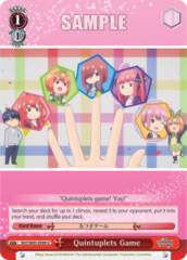 5HY/W83-E099 U  Quintuplets Game