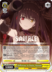 DAL/WE33-E007 R  Difference in Status, Kurumi