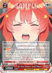 5HY/W101-E064S SR Her Own Volition, Itsuki Nakano