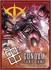 Gundam Card Game Official Card Sleeves 01 - Zaku II (Char Aznable) Zeon