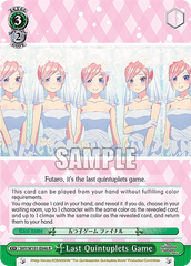 5HY/W101-E046 R  Last Quintuplets Game