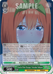 5HY/W101-E039S SR End of Her Escape, Yotsuba Nakano