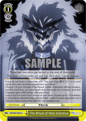 FGO/S87-E023 U  The Ritual of Holy Selection