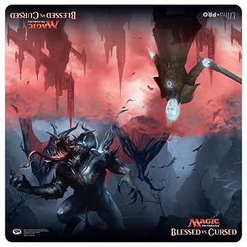 UP PLAYMAT MTG DUEL BLESSED VS CURSED