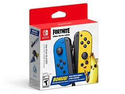 Nintendo Switch Joy Con Controllers (2-Pack) (Fortnite Edition Blue/Yellow)